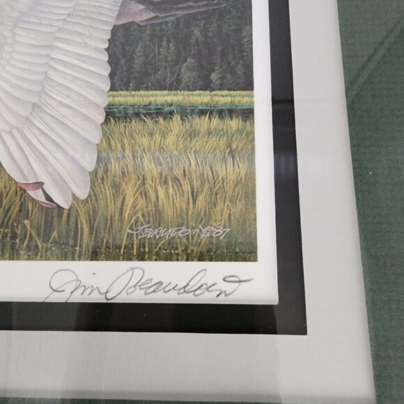James Beaudoin 1988 Alaska Waterfowl Conservation Stamp Print Framed Art 1989 - Picture 8 of 11